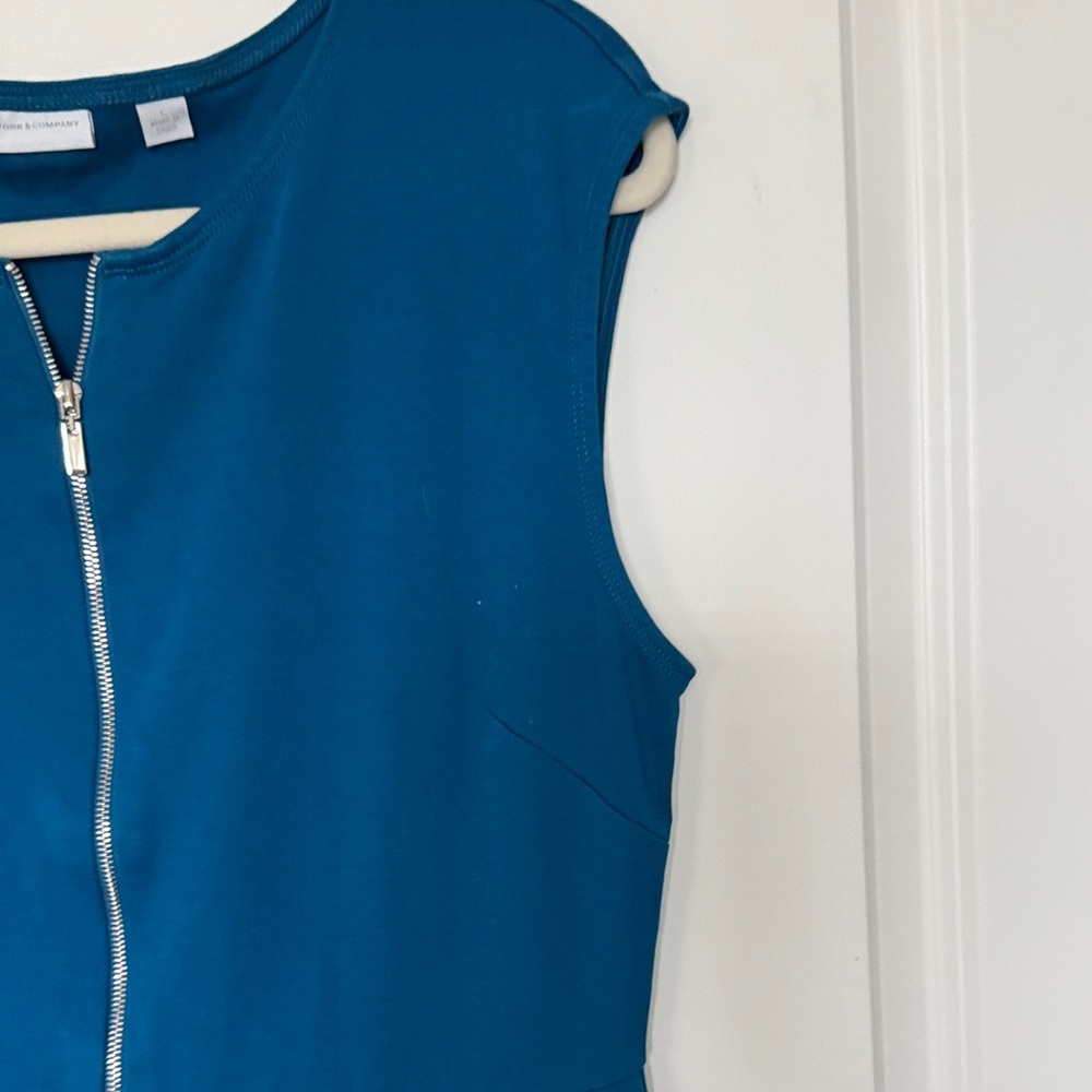 New York & Company Blue Sleeveless Dress - Picture 7 of 8